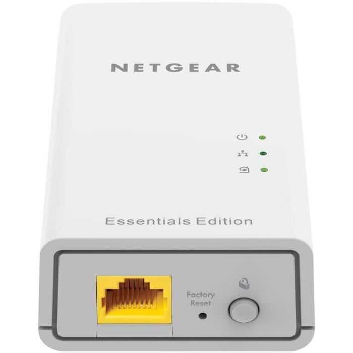 NETGEAR Pack de 2 CPL 1000 Mbit/s, 1 port Gigabit- Modele PL1000-100PES