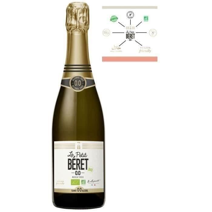 Le Petit B�ret Muscat doux p�tillant sans alcool Bio 0.0%