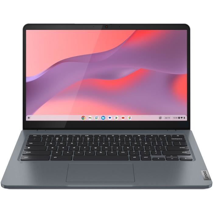 Computer Chromebook Plus LENOVO IdeaPad 3 14IAN8 § FHD da 14'' - Intel i3 N305 - 8 GB di RAM - SSD da 128 GB - Sistema operativo Chrome - AZERTY