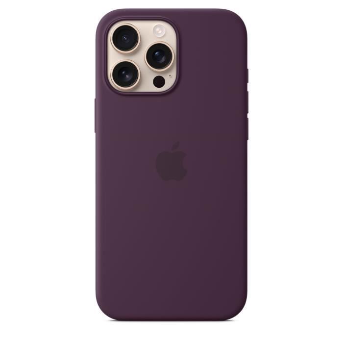 APPLE iPhone 16 Pro Max - Custodia in silicone con MagSafe - Prugna