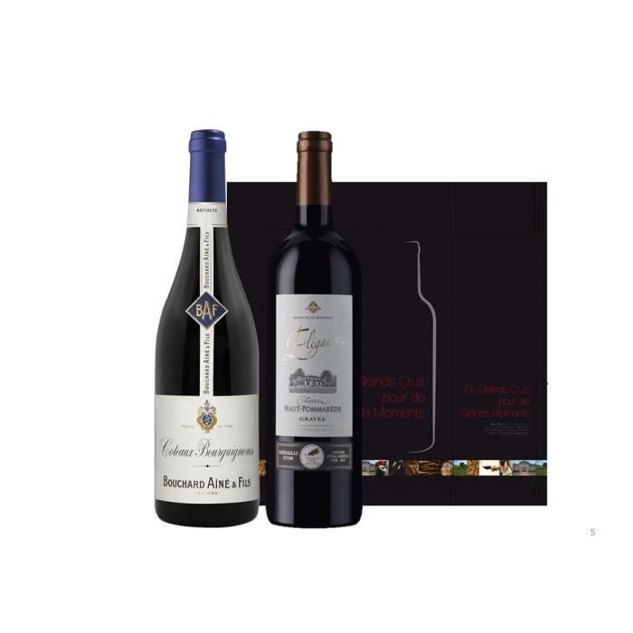 Coffret Duo Bordeaux Bourgogne Rouge