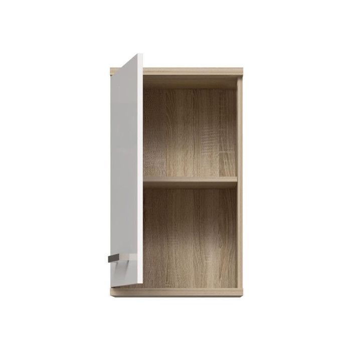 Wall Cabinet Bathroom Storage White Sonoma Oak 1 Door Size 68.8 x 29 x 40.2 cm