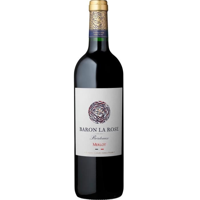 Baron La rosé Merlot 2022 Bordeaux - Vin rouge de Bordeaux