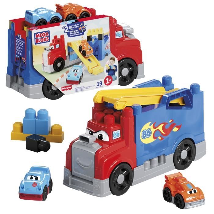 Image secondaire de MEGA BLOKS - Camion Course et Construction - Coffret avec 19 pièces - MEGA Bloks - JFR29