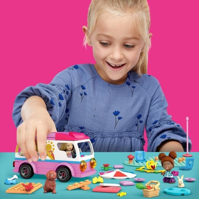 Mega Construx Barbie - Aventure en Camping-car - Jeu de construction - Des 5 ans