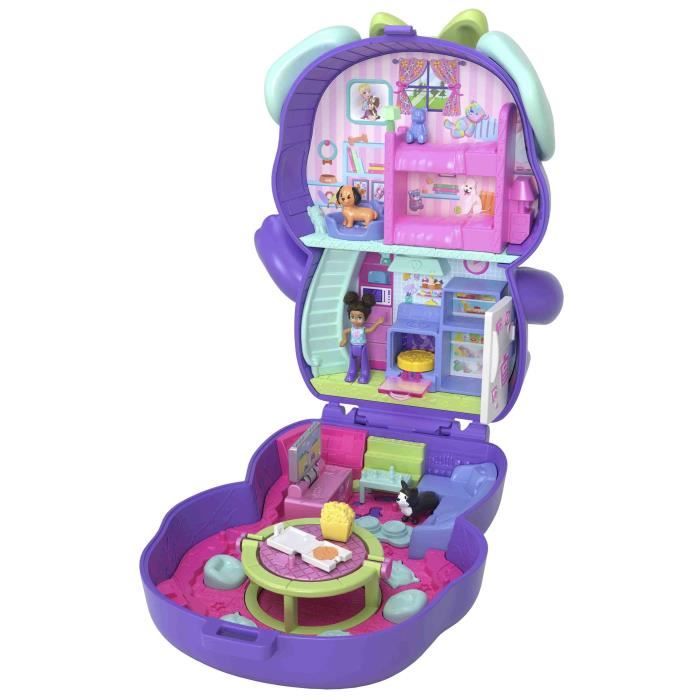 Image secondaire de Polly Pocket-Coffret Chiot Festif soirée pyjama -Jouet De Voyage - 4 ans+- JCR38