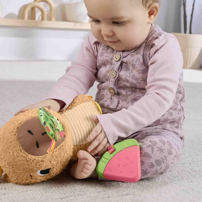 Image secondaire de Fisher-Price-Mon Capybara Câlins-Peluche Anneau De Dentition Et Hochet - Des 3 mois- HYR54