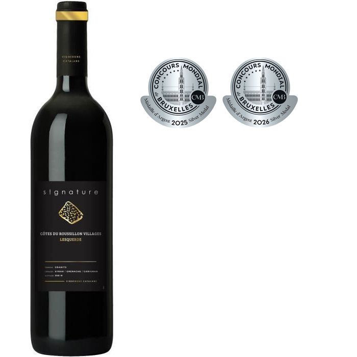 Signature Lesquerde 2021 C�tes du Roussillon Villages - Vin rouge de Languedoc