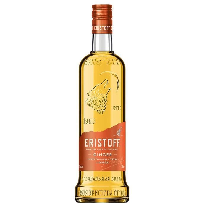 Vodka aromatis�e Eristoff Red Ginger - 70 cl - 18�