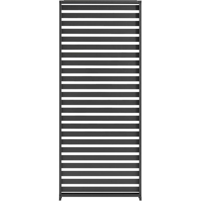 Persienne en Aluminium GAYA pour Pergola - Gris 229 x 93 cm