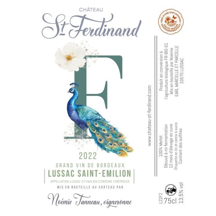 Image secondaire de Château St Ferdinand Cuvée F 2022 Lussac Saint-Emilion - Vin rouge de Bordeaux