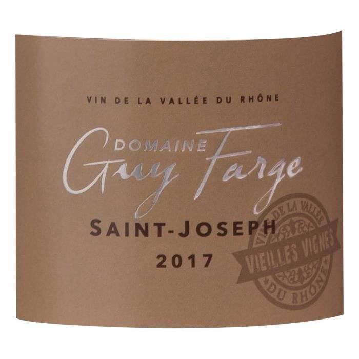 Domaine Guy Farge 2017 Saint-Joseph Vieilles Vignes - Vin rouge de la Vallée du Rhône