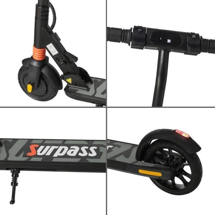 Trottinette Electrique SURPASS Pro Black Edition 350 W 8 Pliable Adulte