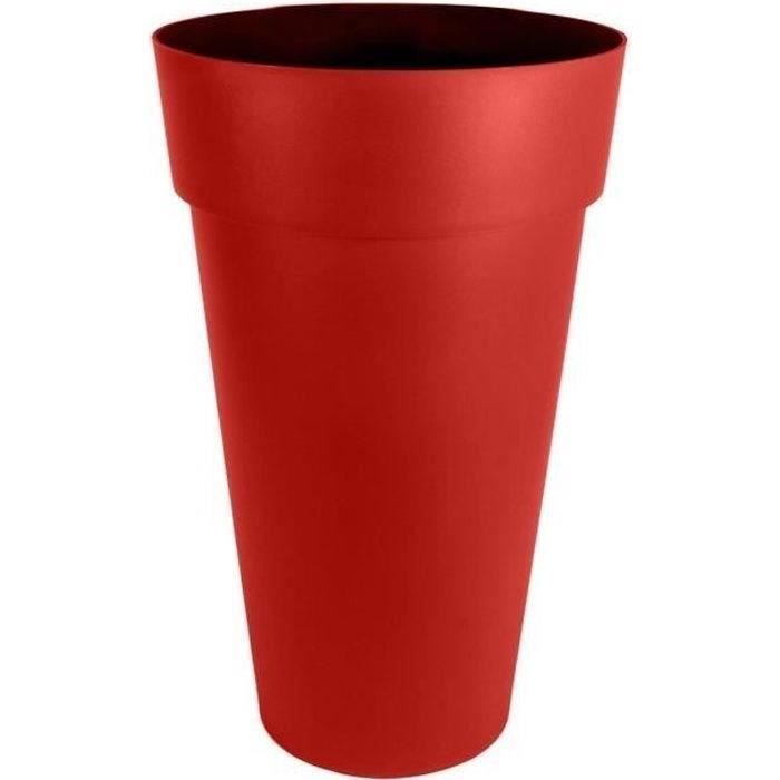 Maceta EDA Toscana XXL - � 48 x H 80 cm - 90 L - Rojo rub�