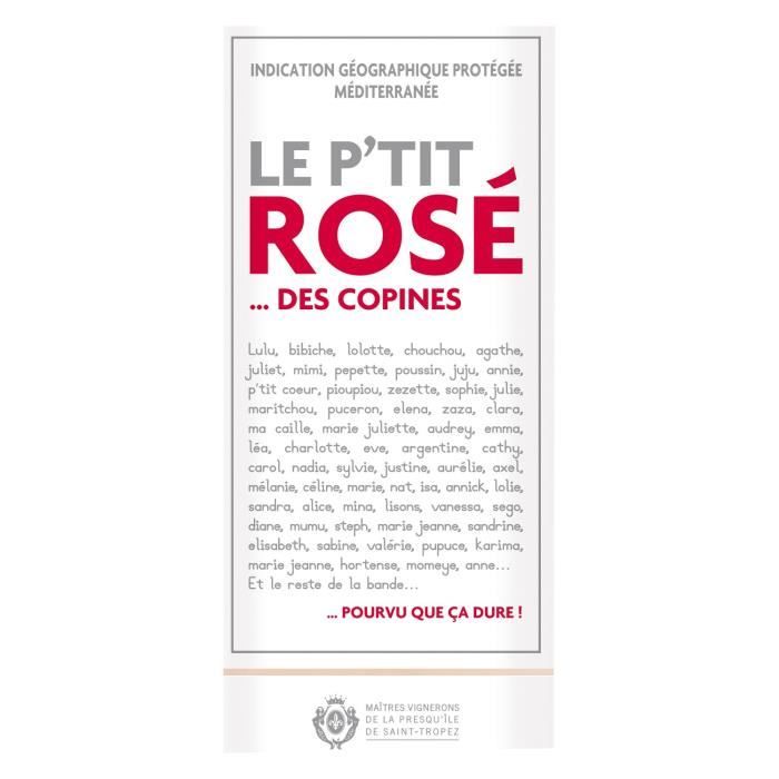 Image secondaire de Le P'tit Rosé des Copines - Vin Rosé Méditerranéen 75 cl