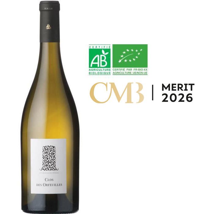 Clos des Orfeuilles 2023 Muscadet Sevre et Maine sur Lie - Vin blanc de Loire - Bio