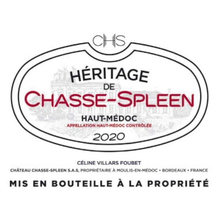 Image secondaire de L'Héritage de Chasse-Spleen 2020 - Vin Rouge Haut-Médoc