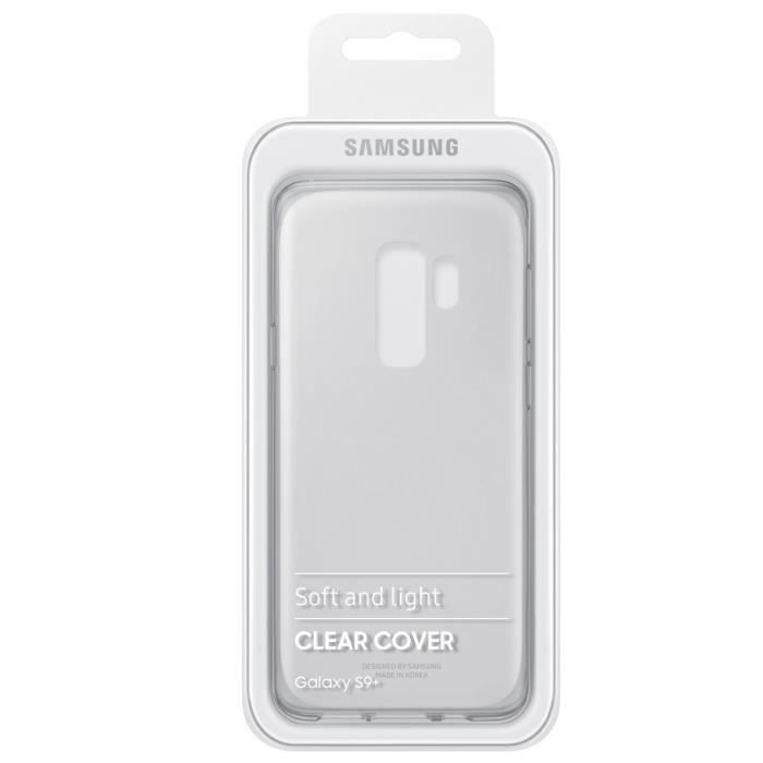 Samsung Coque Renforcée Stand S9+ Transparent