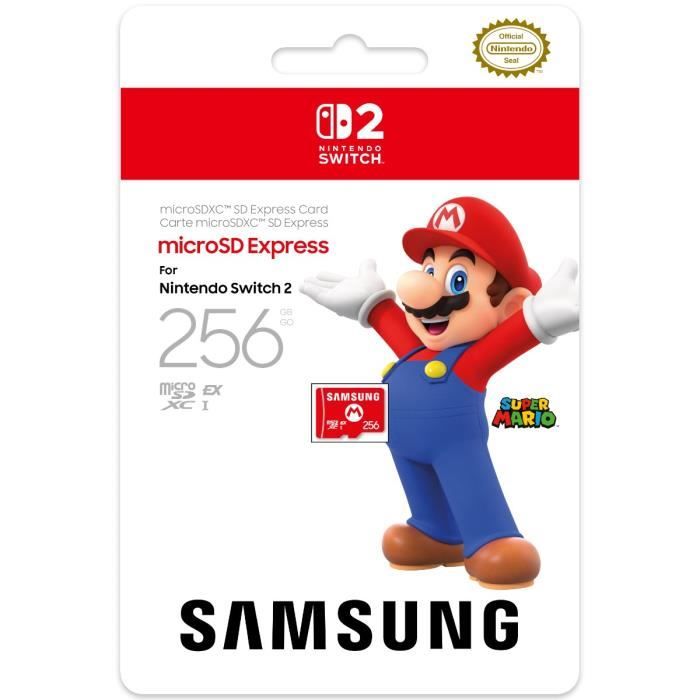 Tarjeta de memoria Micro SD Express de Samsung de 256 GB para Nintendo Switch 2