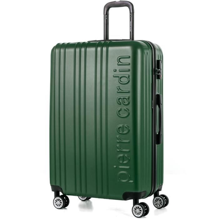 PIERRE CARDIN Valise Grande Taille 75cm avec 8 Roues Vert