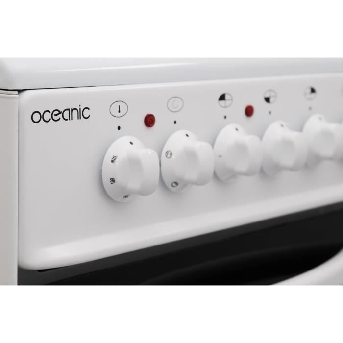 OCEANIC OCEAFM5060SC2 - Cuisiniere table mixte gaz / électrique - Blanc