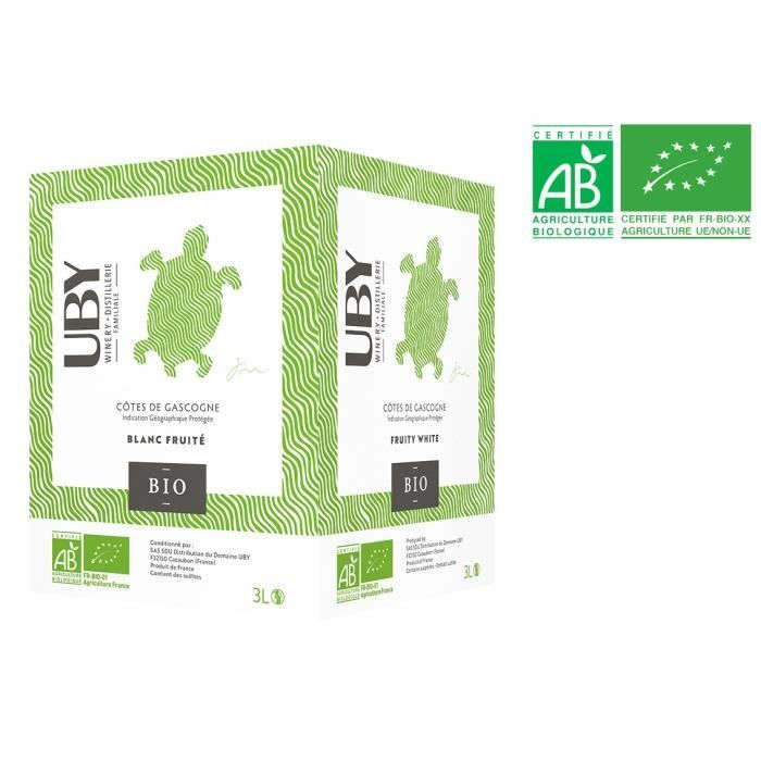 BIB UBY C�tes de Gascogne - Vin blanc du Sud Ouest - 3L