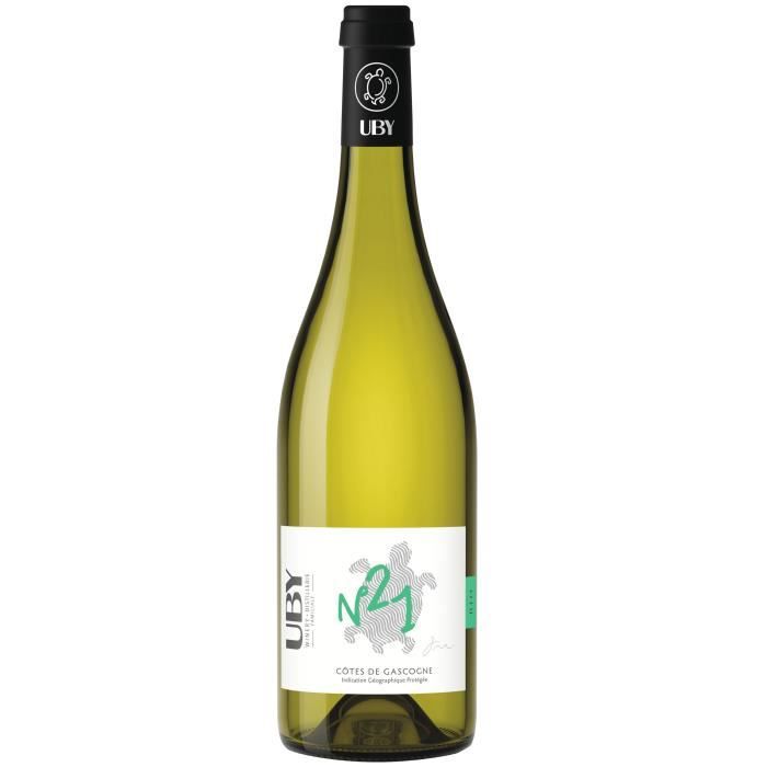 Domaine Uby Bio Sec n� 21 Colombard Sauvignon - Vin blanc des C�tes de Gascogne- 2024
