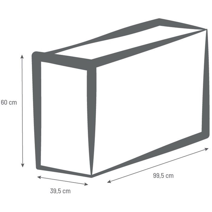Image secondaire de Jardinière Muret Volcania EDA - Beige Calcaire - 116 L pour Intérieur et Extérieur