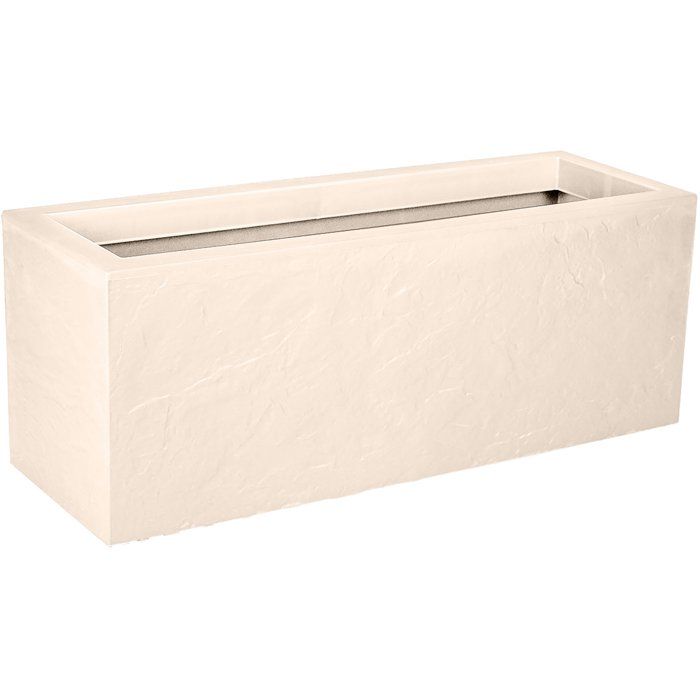 Jardinière Volcania Up EDA - 25L Beige Calcaire pour Intérieur/Extérieur
