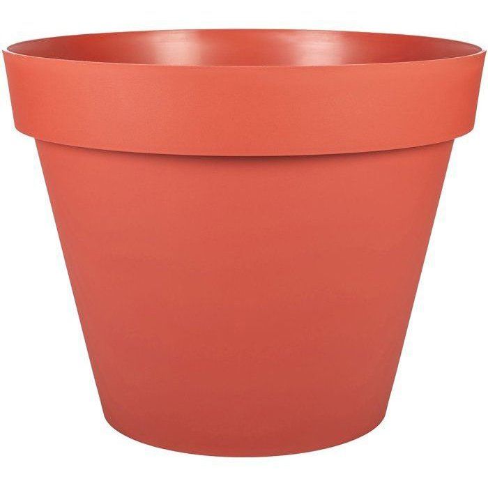 Pot de Fleur Rond Toscane EDA - Ø 48 cm - Orange Terre Battue