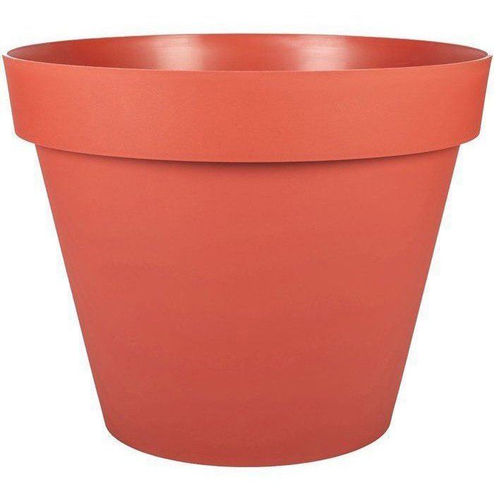 Pot de Fleur Rond Toscane Ø 30 cm - EDA - Orange Terre Battue