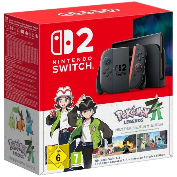Consola Nintendo Switch 2 � Azul claro y rojo claro + Pok�mon Legends: ZA (C�digo)