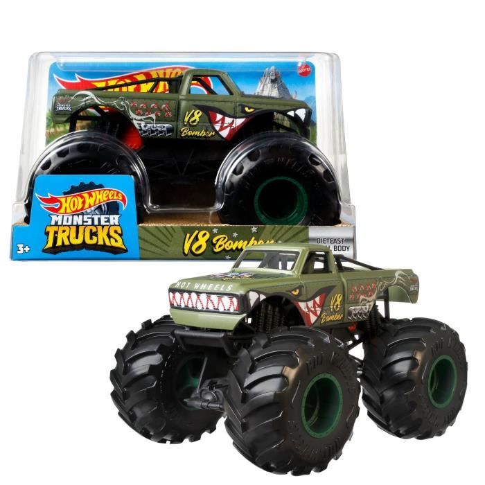 Hot Wheels - Monster Truck 1:24 (Modele aléatoire) - Petite Voiture - 3 ans et + - Hot Wheels - FYJ83