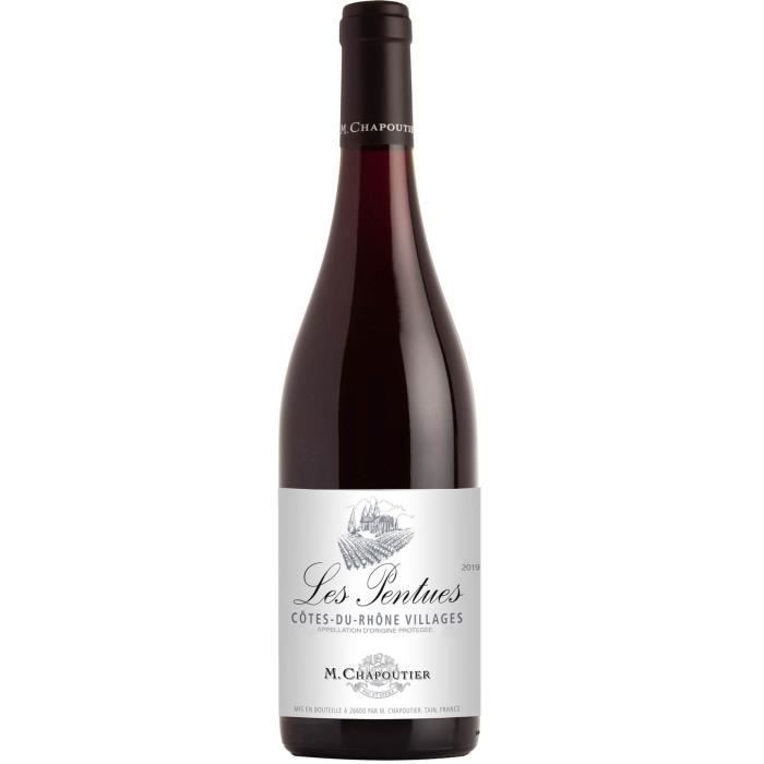 M. Chapoutier Les Pentues 2021 C�tes du Rh�ne Villages Bio - Vin rouge de la Vall�e du Rh�ne
