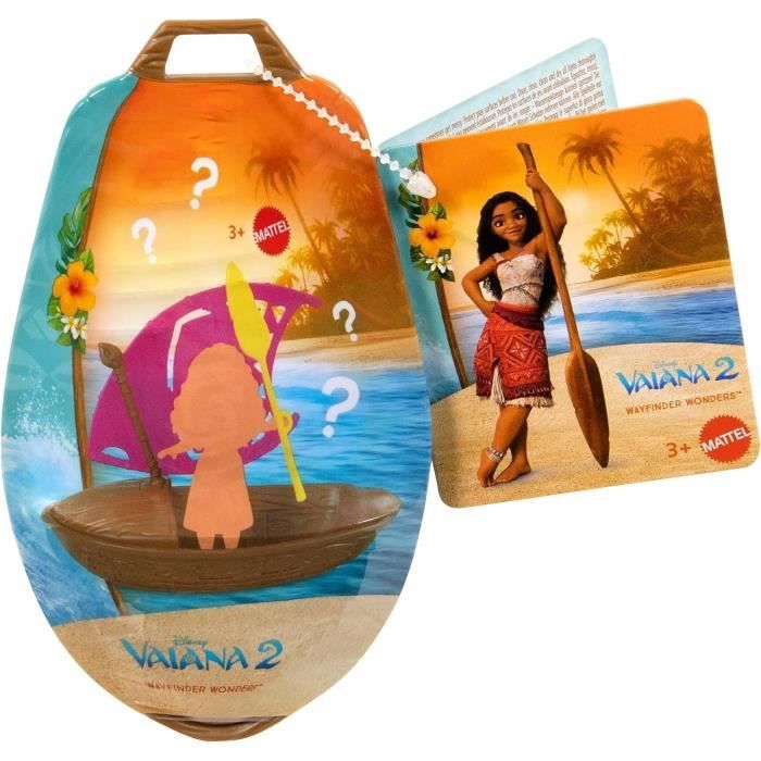 MATTEL Piroga e le sue 3 sorprese JBT68 -Vaiana 2