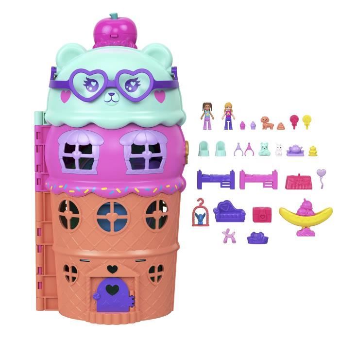 Image secondaire de Polly Pocket - Coffret Maison Cornet de Glace - Avec figurines - Polly Pocket - JFT91