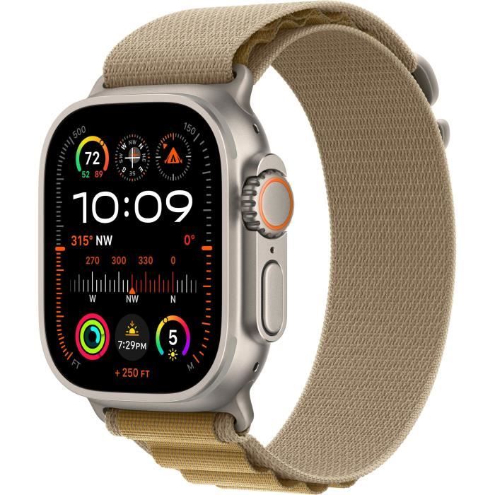 Apple Watch Ultra 2 GPS + Cellular - 49 mm - Caja de titanio natural - Correa Alpine Loop color tostado - Peque�o