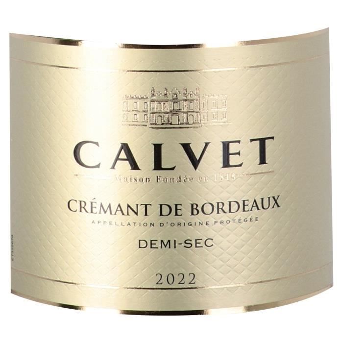 Image secondaire de Calvet 2023 Crémant de Bordeaux Blanc Demi-Sec