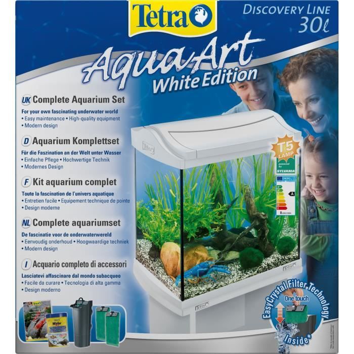 TETRA Aquarium AquaArt 30 L - Blanc - Pour crevette
