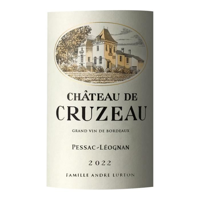 Château de Cruzeau 2019 Pessac-Léognan - Vin rouge de Bordeaux