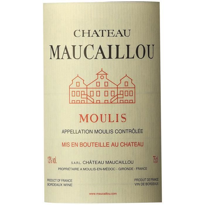 Château Maucaillou 2019 Moulis - Vin rouge de Bordeaux