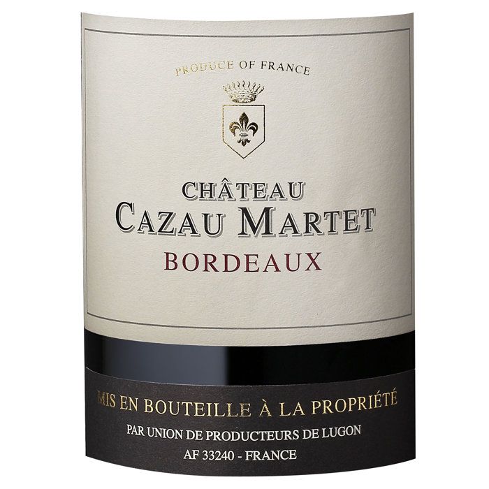 Image secondaire de Château Cazau Martet 2020 - Vin Rouge Bio de Bordeaux 75cl