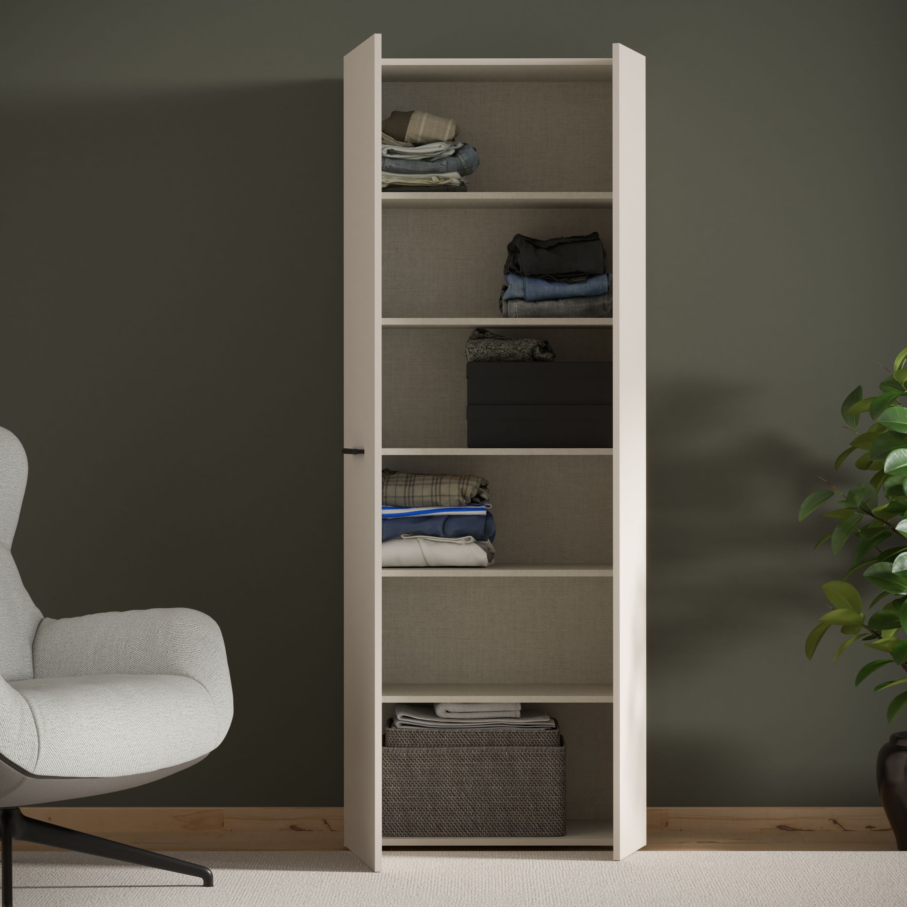 Image secondaire de Armoire à chaussures élégante - Décor Sable pour 18 paires