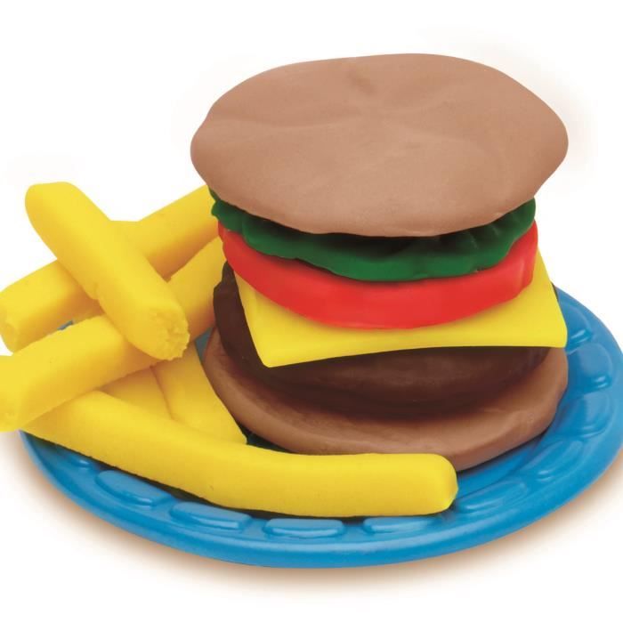PLAY-DOH - Kitchen - Burger Party avec 5 Pots de Pâte a modeler