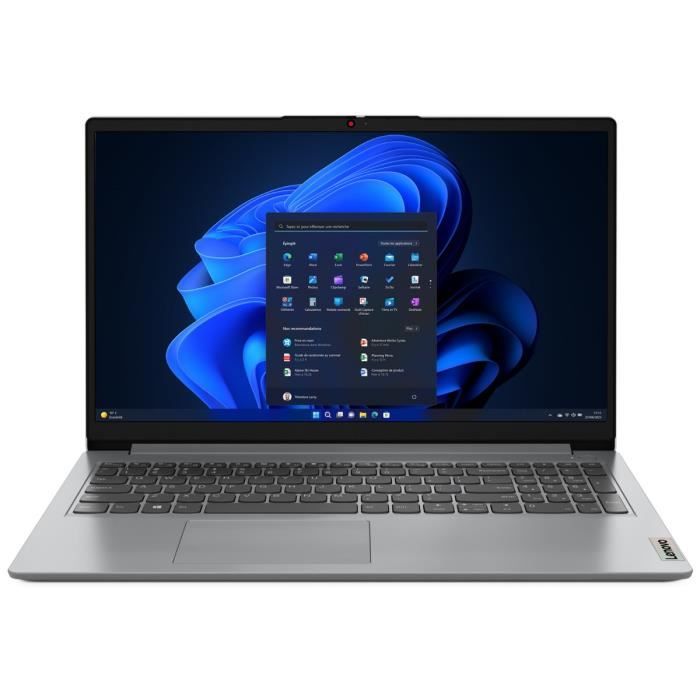 PC Portable LENOVO IdeaPad 1 15IGL7 | Windows 11 - 15,6 FHD - Celeron N4500 - RAM 4 Go - 128Go -AZERTY