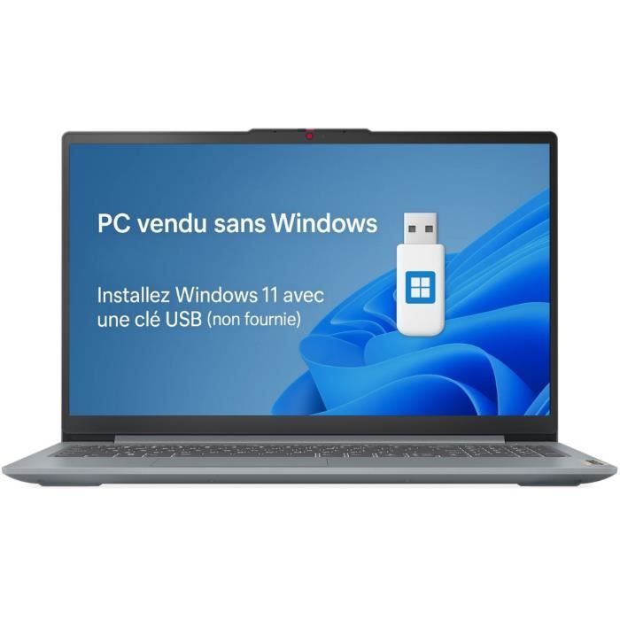 Image secondaire de PC portable LENOVO IdeaPad Slim 3 15ABR8 | Sans Windows - 15'' FHD IPS - Ryzen 7 5825U - RAM 16 Go - SSD 512 Go - AZERTY