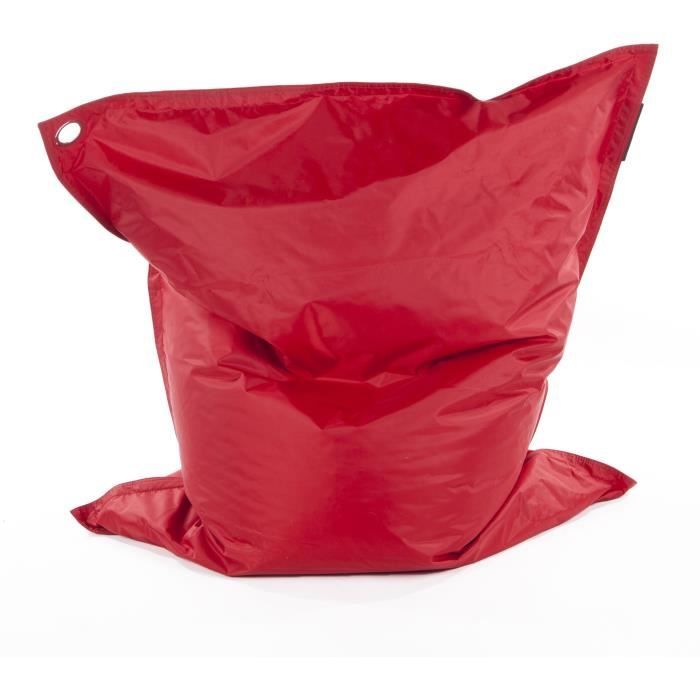 JAVA Pouf géant imperméable - 110x130 cm - Rouge