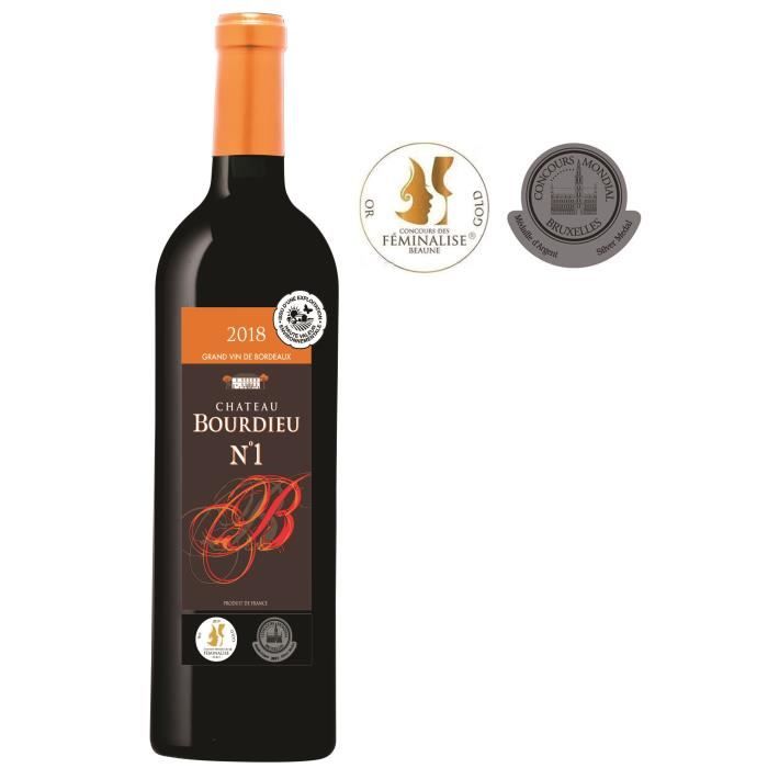 Ch�teau Bourdieu N�1 2018 Blaye C�tes de Bordeaux - Vin rouge de Bordeaux