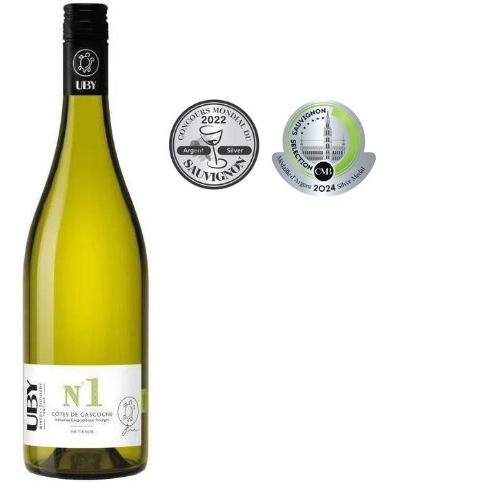 UBY N�1 C�tes de Gascogne Sauvignon Gros Manseng 2024 Vin Blanc