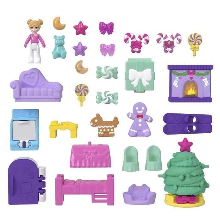 Image secondaire de Polly Pocket - Calendrier de l'Avent Maison en pain d'épices - Surprises - Polly Pocket - JFV13